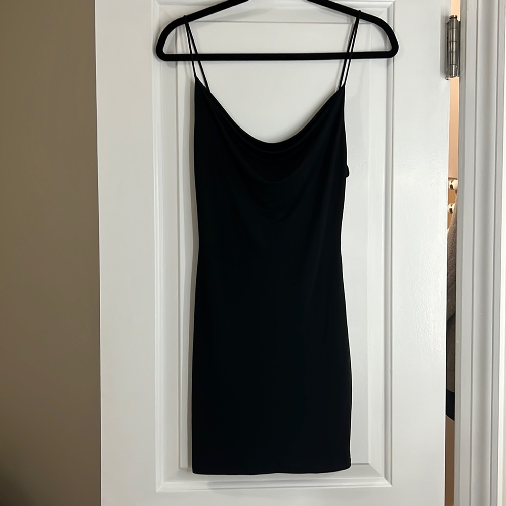 Black mini dress